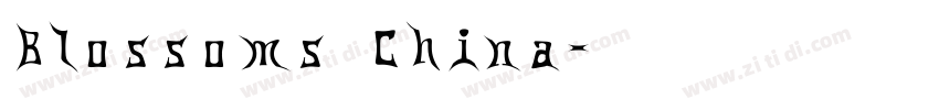 Blossoms China字体转换
